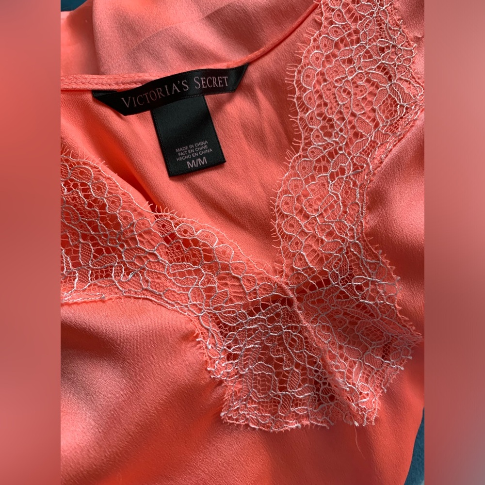 Excellent Condition, Victoria's Secret DeepV, Satin/Lace Strappy Slip Dress, SzM - Picture 5 of 8